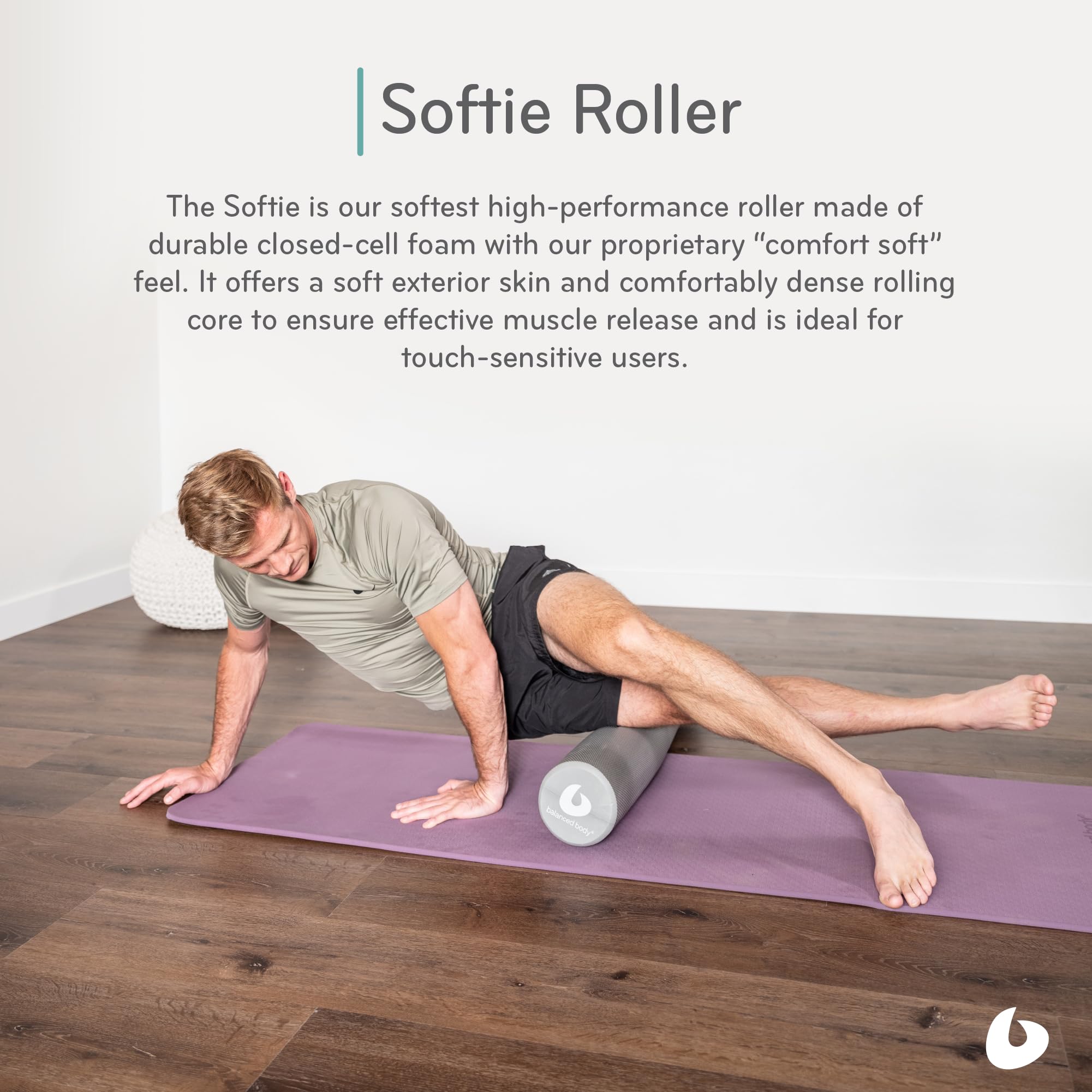 Amazon.com: Balanced Body Softie Roller, Soft Foam Roller, Muscle